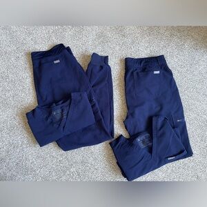 Two Sets- Navy Fig Scrubs- Size Medium